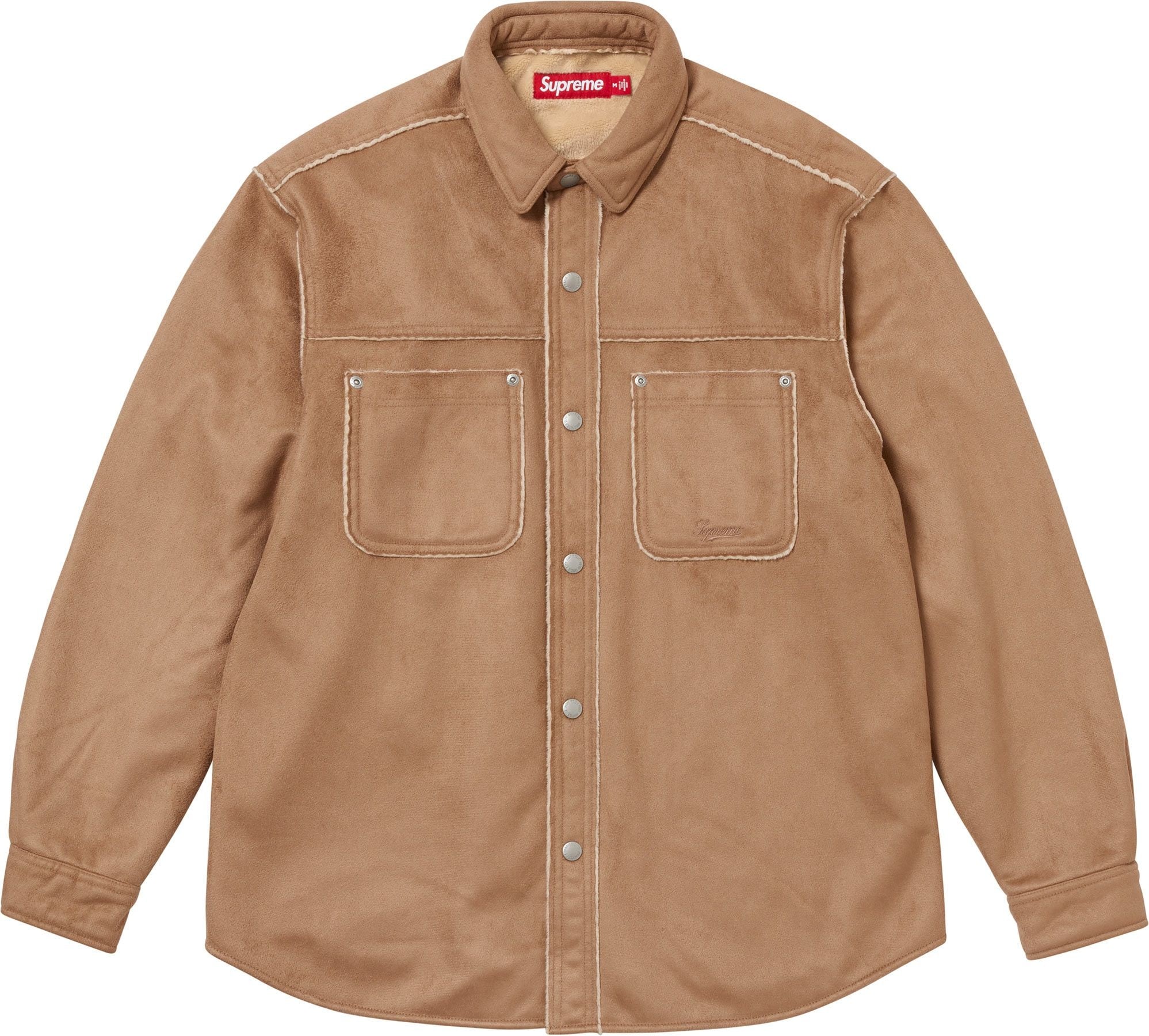Faux Suede Snap Shirt view 4